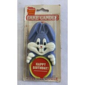 Vintage Wilton Looney Tunes Bugs Bunny Cake Topper Birthday Candle Warner Bros